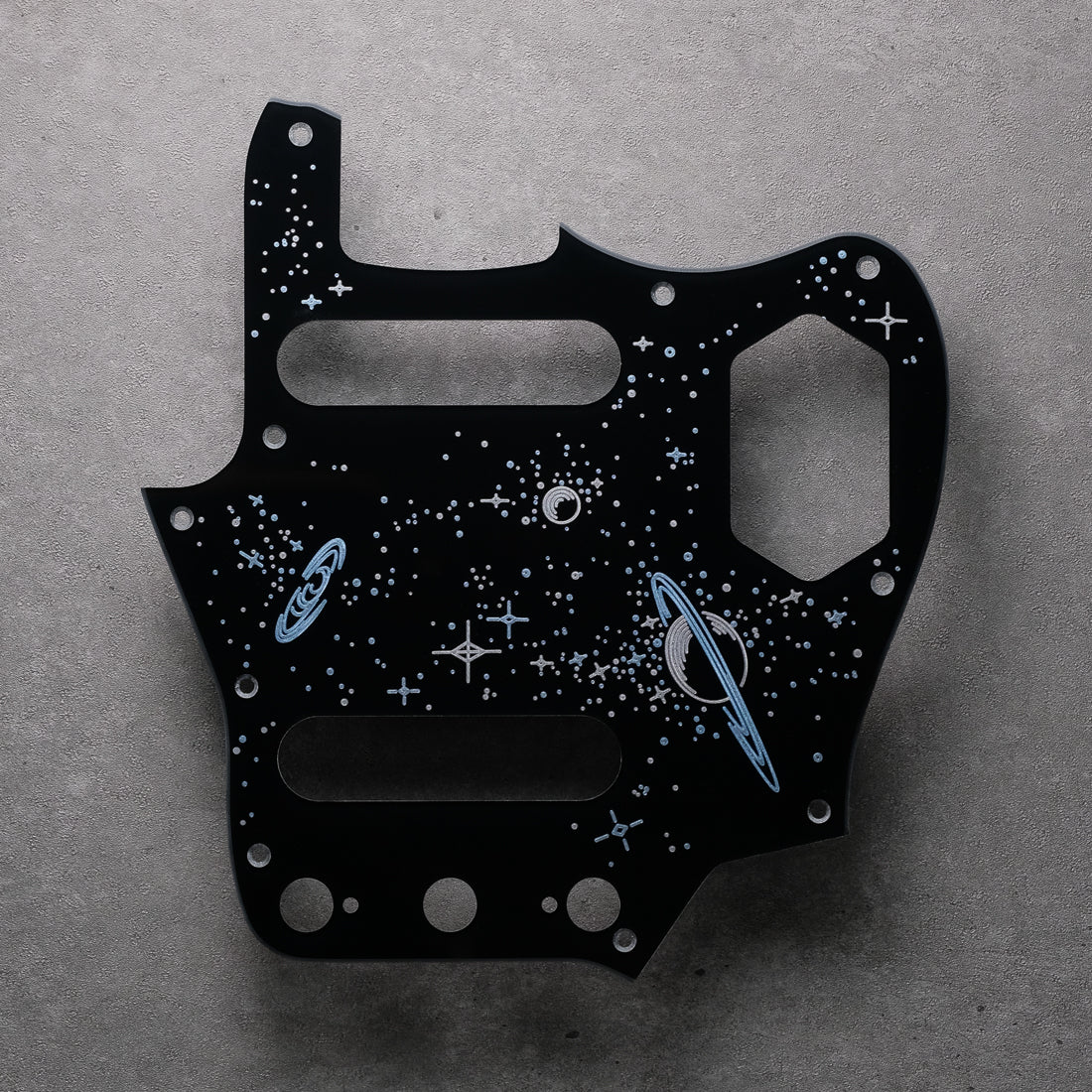 Space Oddity - Jaguar Pickguard - Black