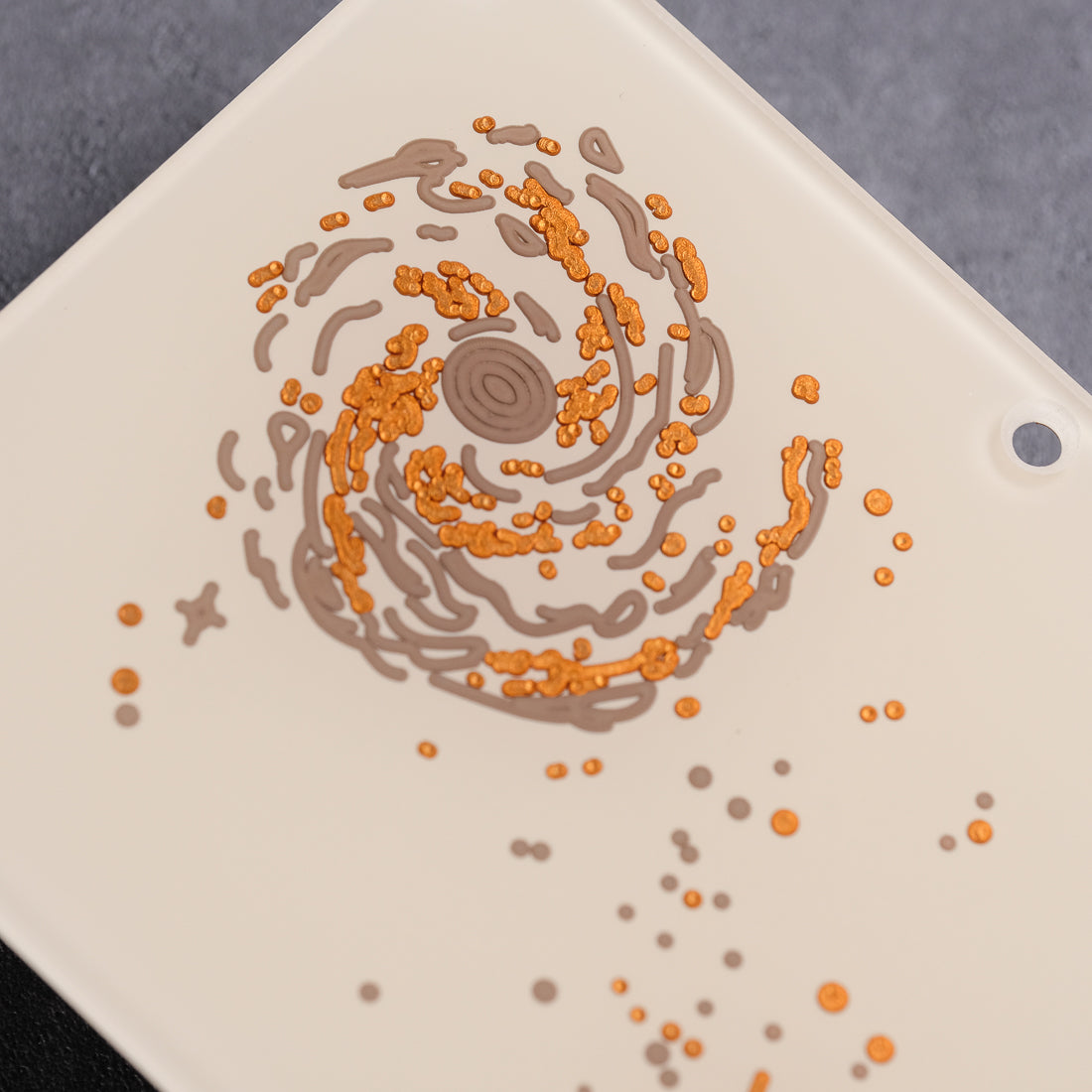 Space Oddity - Stratocaster Pickguard Trem Cover - in Ivory