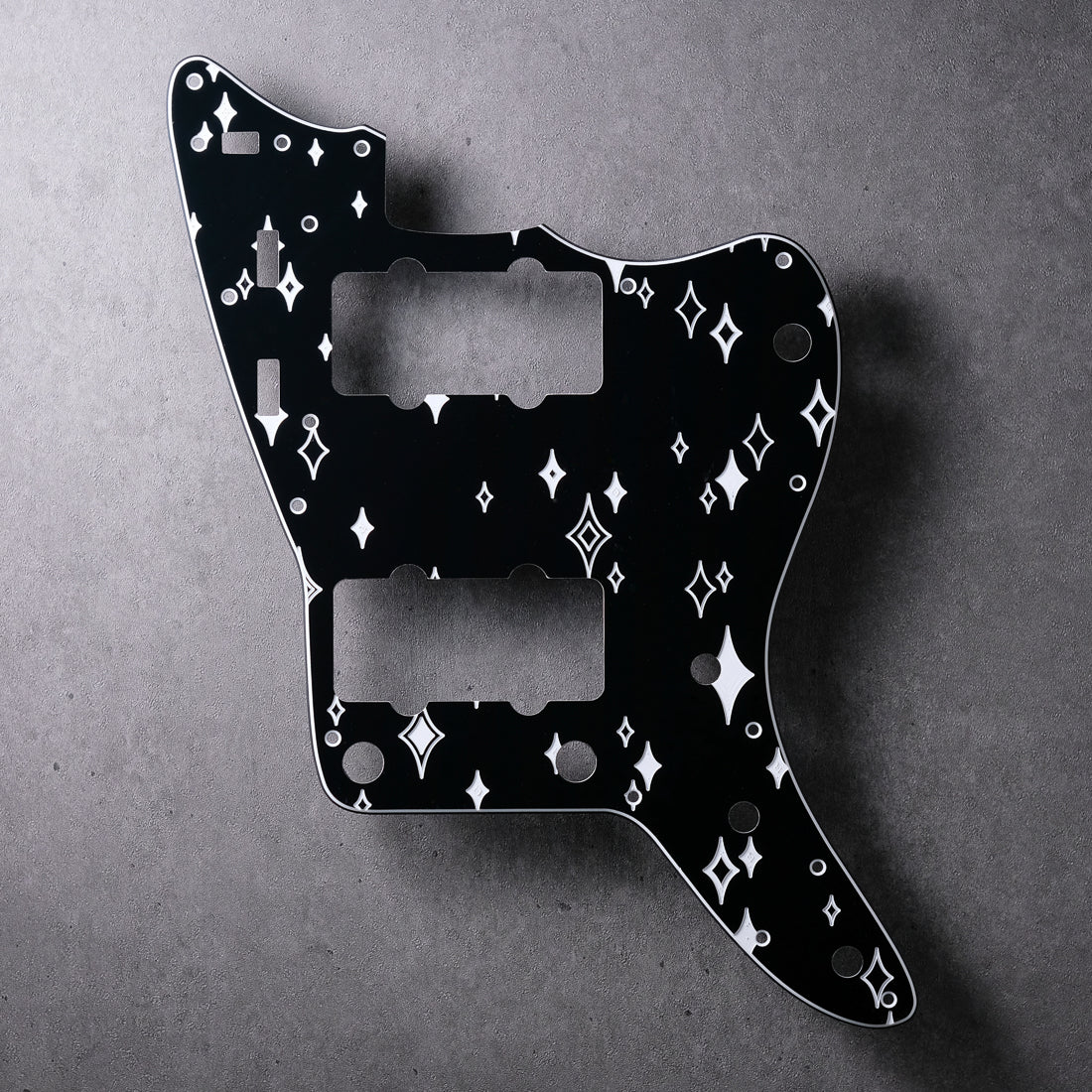 Sleepwalk - Jazzmaster Pickguard - Black/White/Black