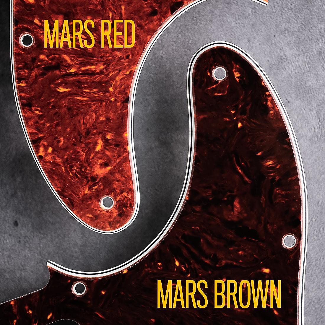 Tort Mars Red - Jazzmaster Pickguard - Genuine 4-ply Celluloid
