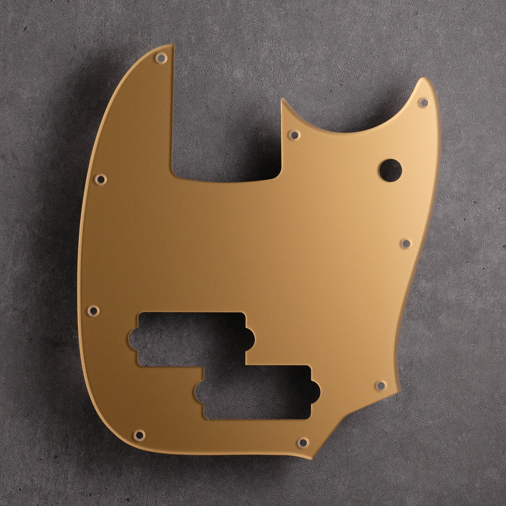 Smooth Gold - Mustang Bass PJ Pickguard - Acrylic