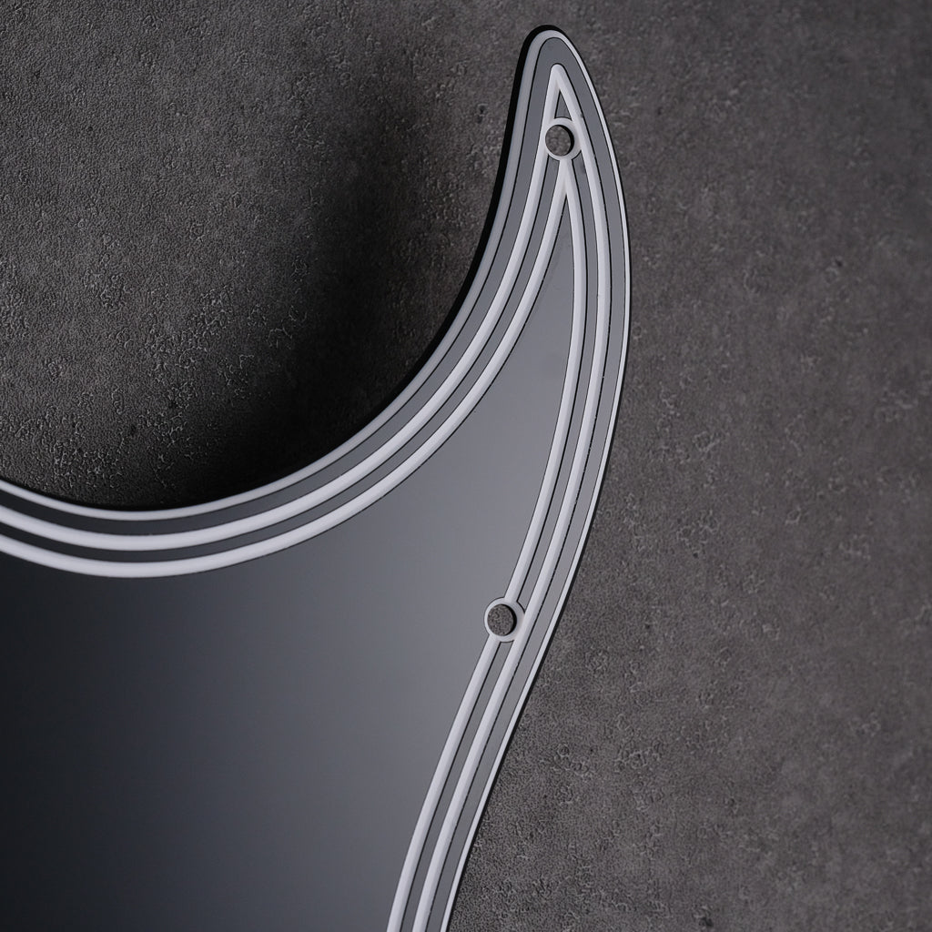 Streamline - HSS Stratocaster Pickguard - Black/White/Black