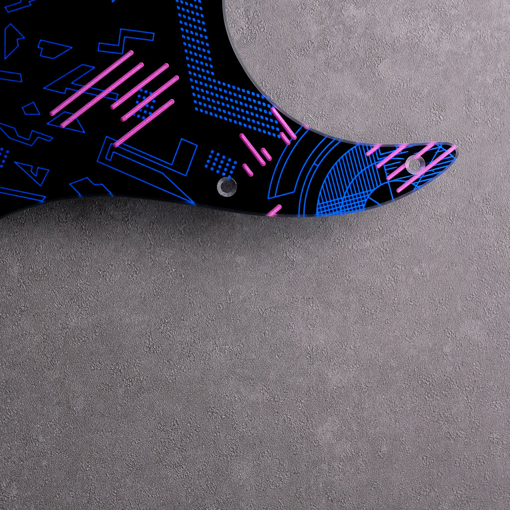 System Breach - Stratocaster Pickguard set - in Black