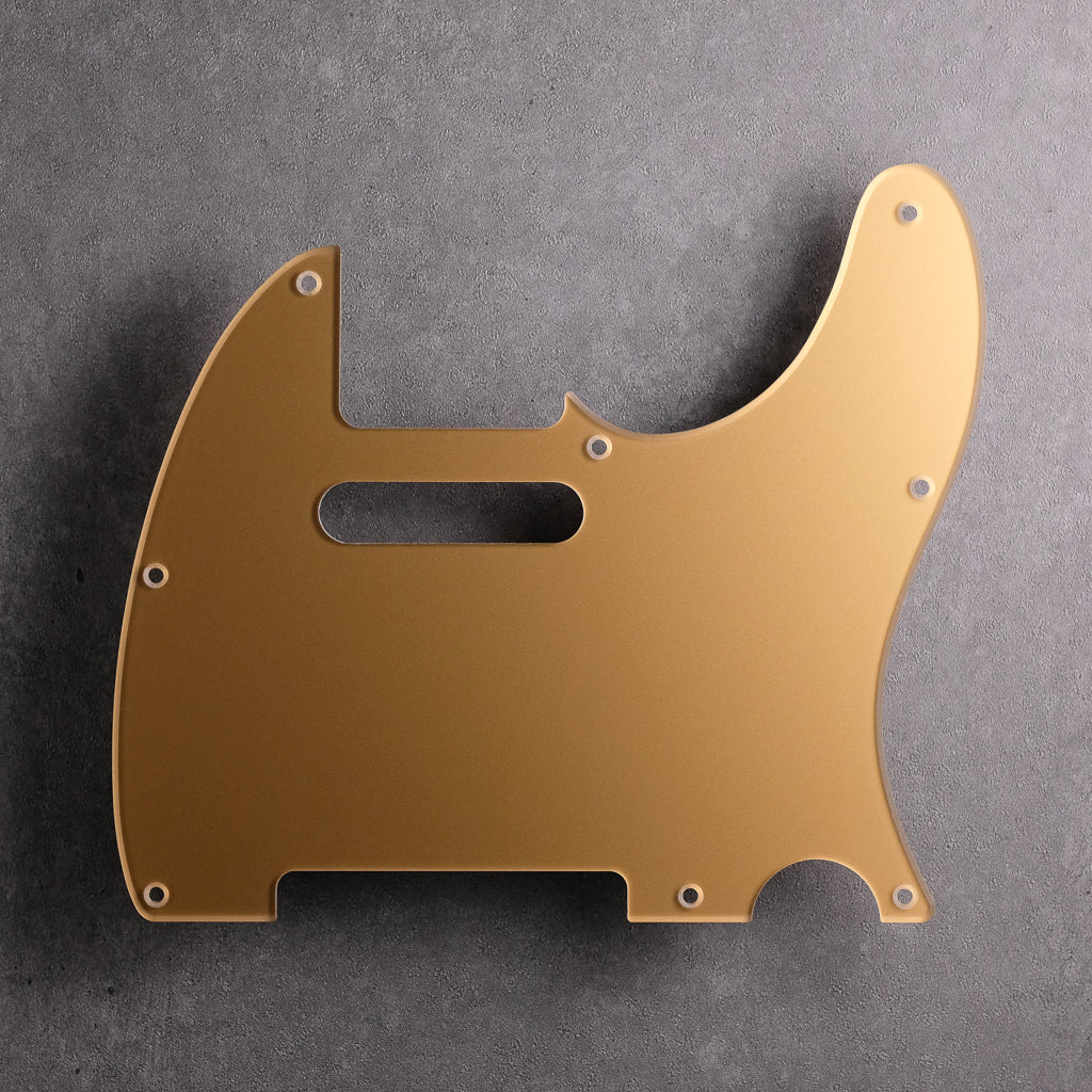 Smooth Gold - Telecaster Pickguard - Acrylic