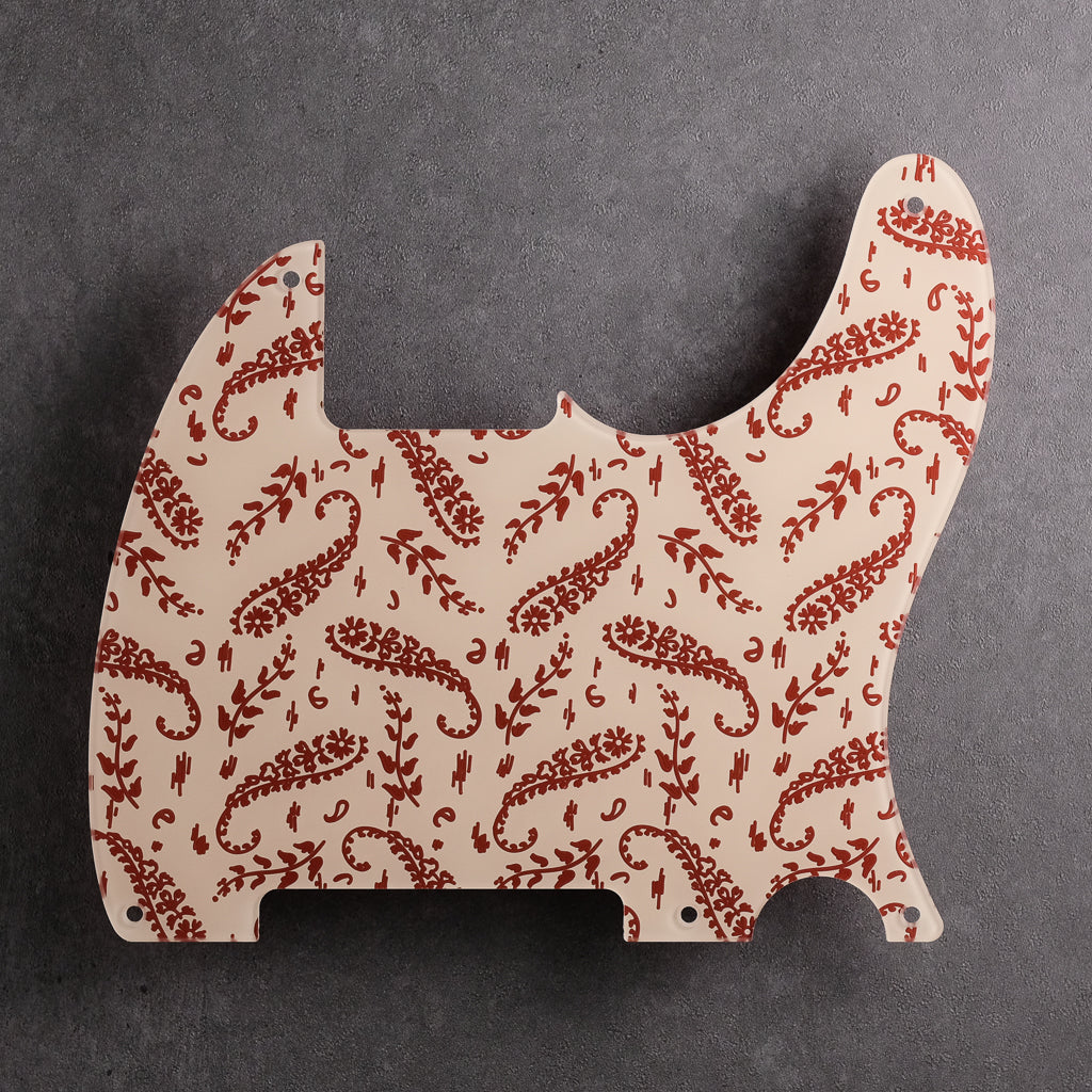 Kashmir - Telecaster Pickguard - in Ivory