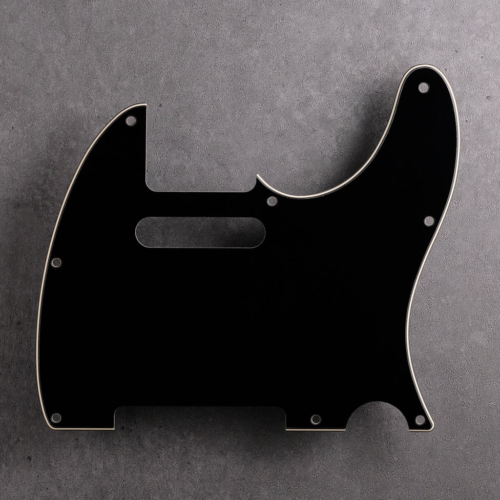 Black/Cream/Black - Telecaster Pickguard - 3-Ply Vinyl