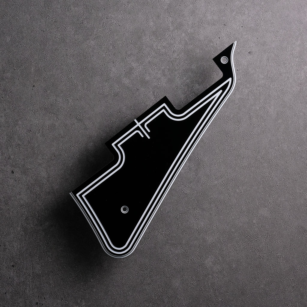 STREAMLINE Pickguard - Les Paul Standard - 5-ply Black/White