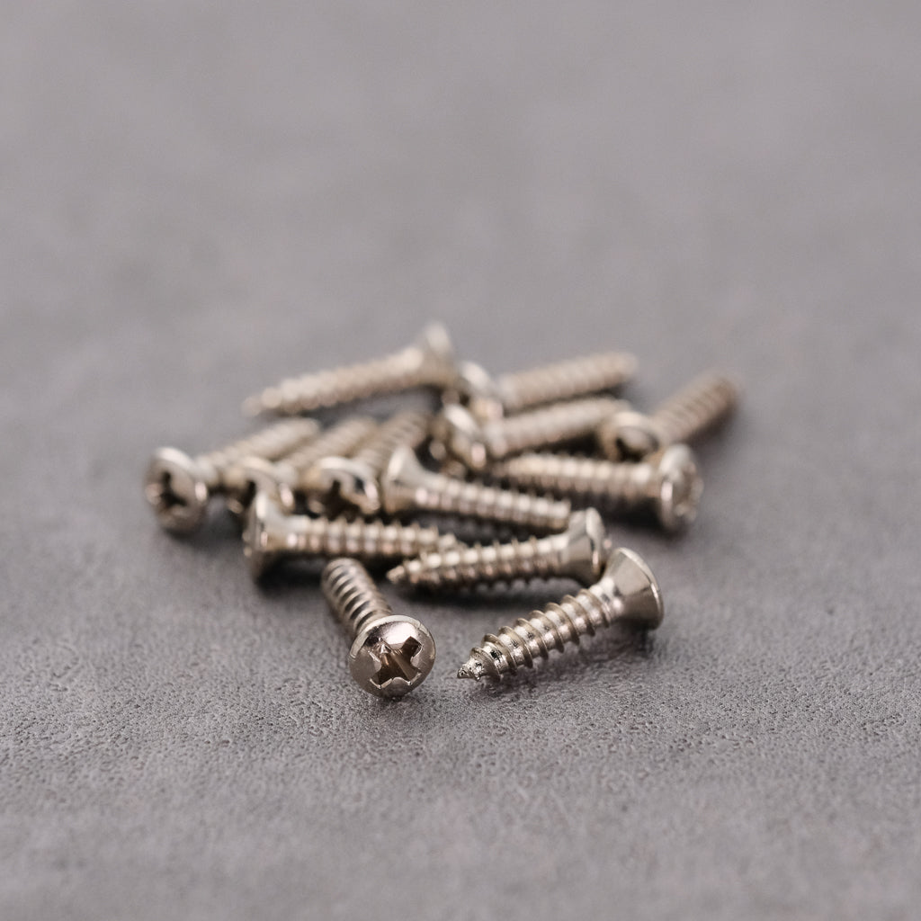 Pickguard Mounting Screws (for Fender) - Nickel