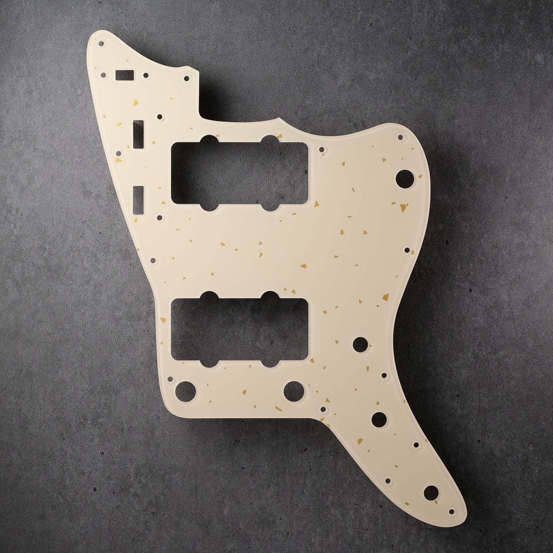 Speckled - Jazzmaster Pickguard - Gold on Ivory Plexi