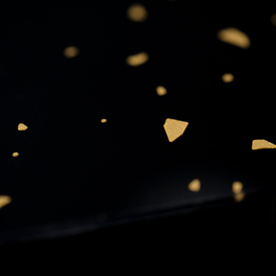Speckled - Jaguar Pickguard - Gold on Black Plexi