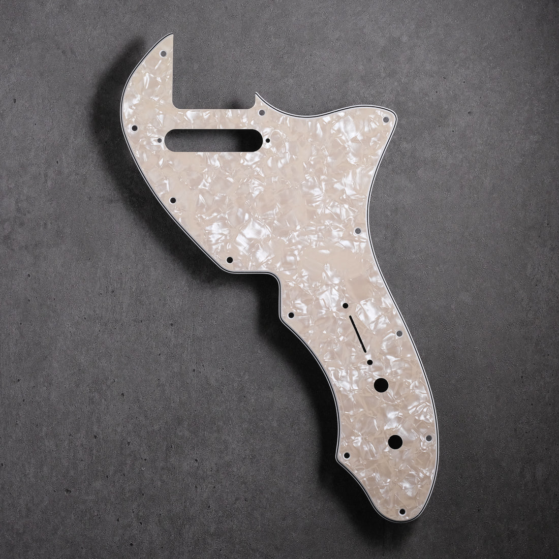 Pearloid Aged Parchment - Thinline '69 Tele Pickguard - 4-ply Vinyl