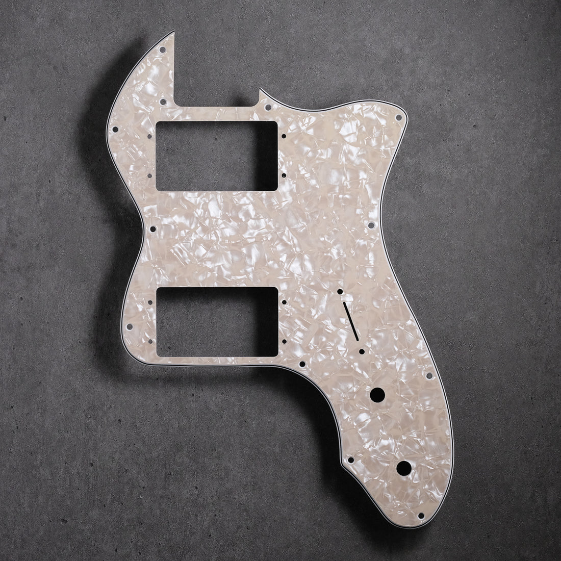 Pearloid Aged Parchment - Thinline '72 Tele Pickguard - 3-ply Vinyl