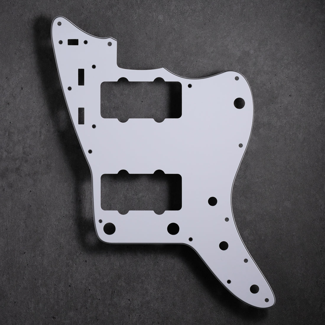 White/Black/Black - Jazzmaster Pickguard - 3-ply Vinyl