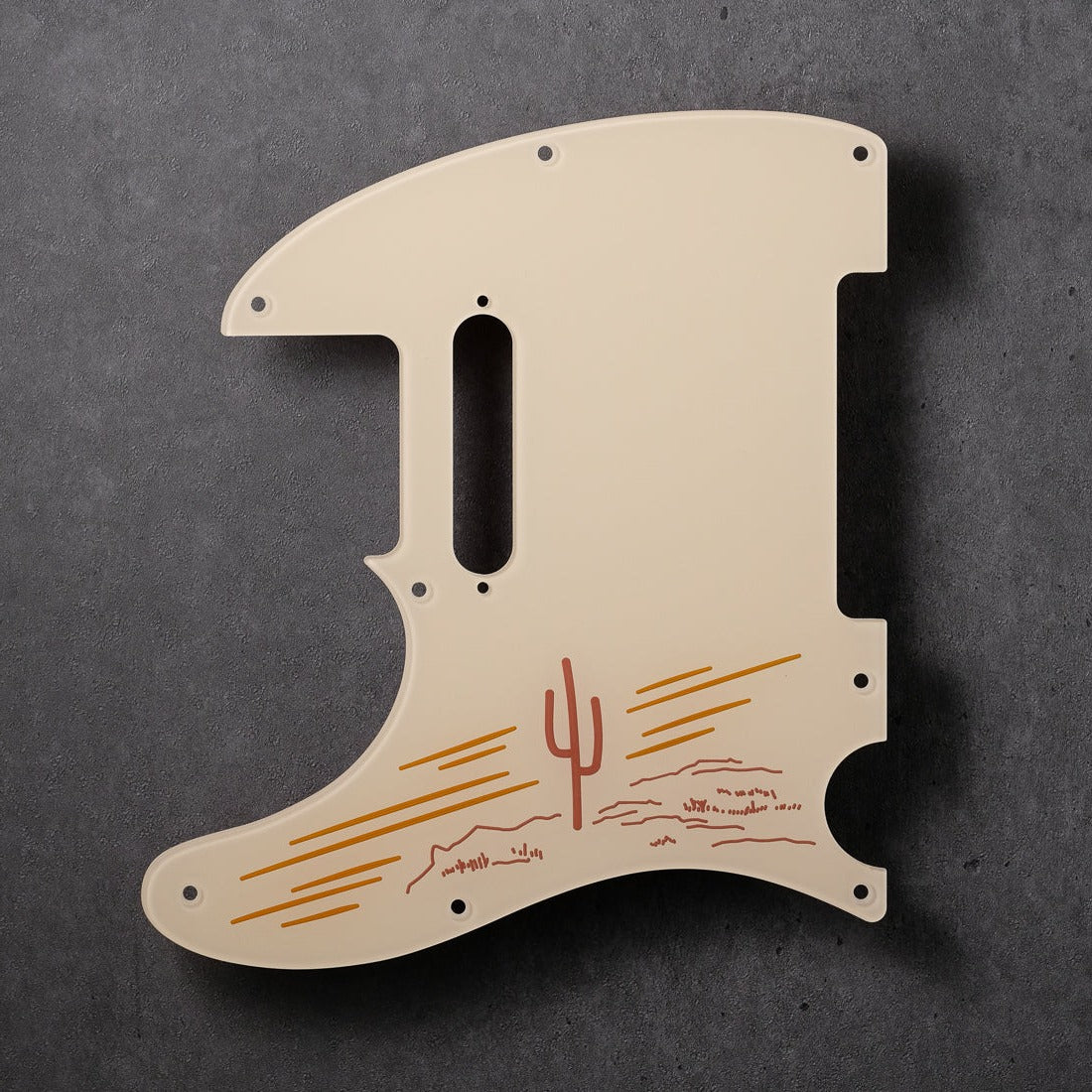 THE LONER - Left-handed Telecaster Pickguard - in Ivory