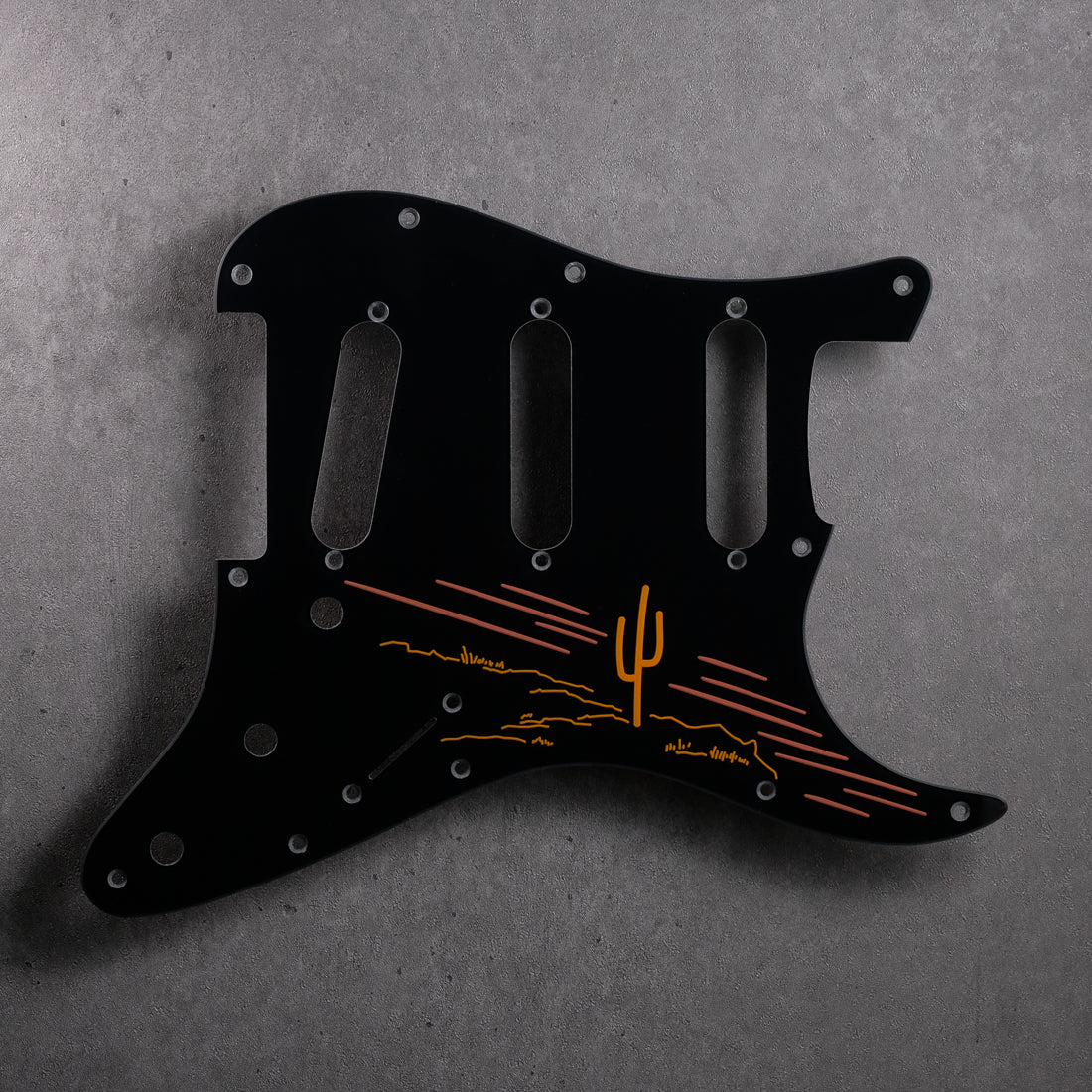 THE LONER - Stratocaster Pickguard - in Black