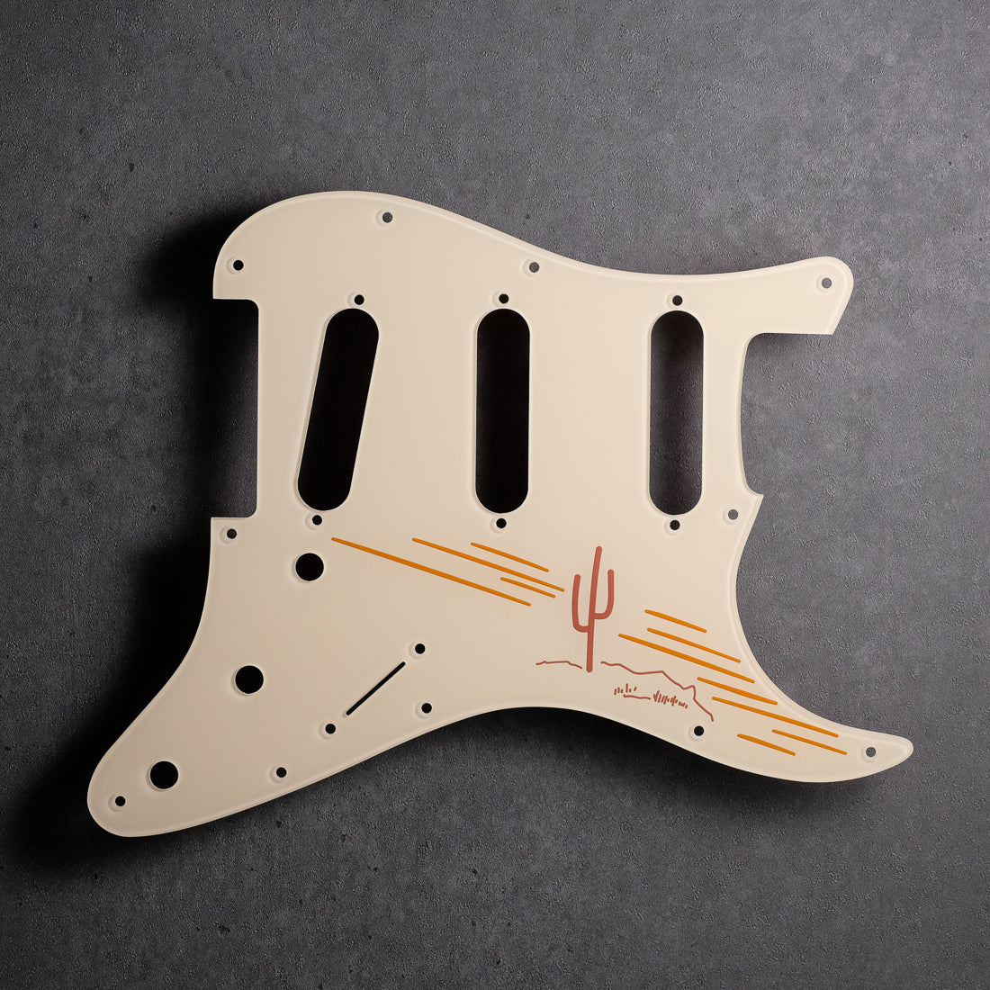 THE LONER - Stratocaster Pickguard - in Ivory