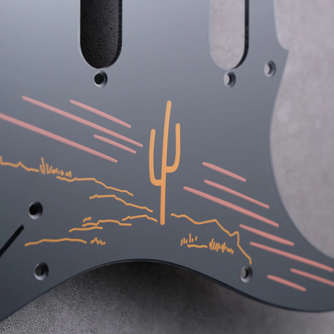 THE LONER - Stratocaster HSS Pickguard - in Black