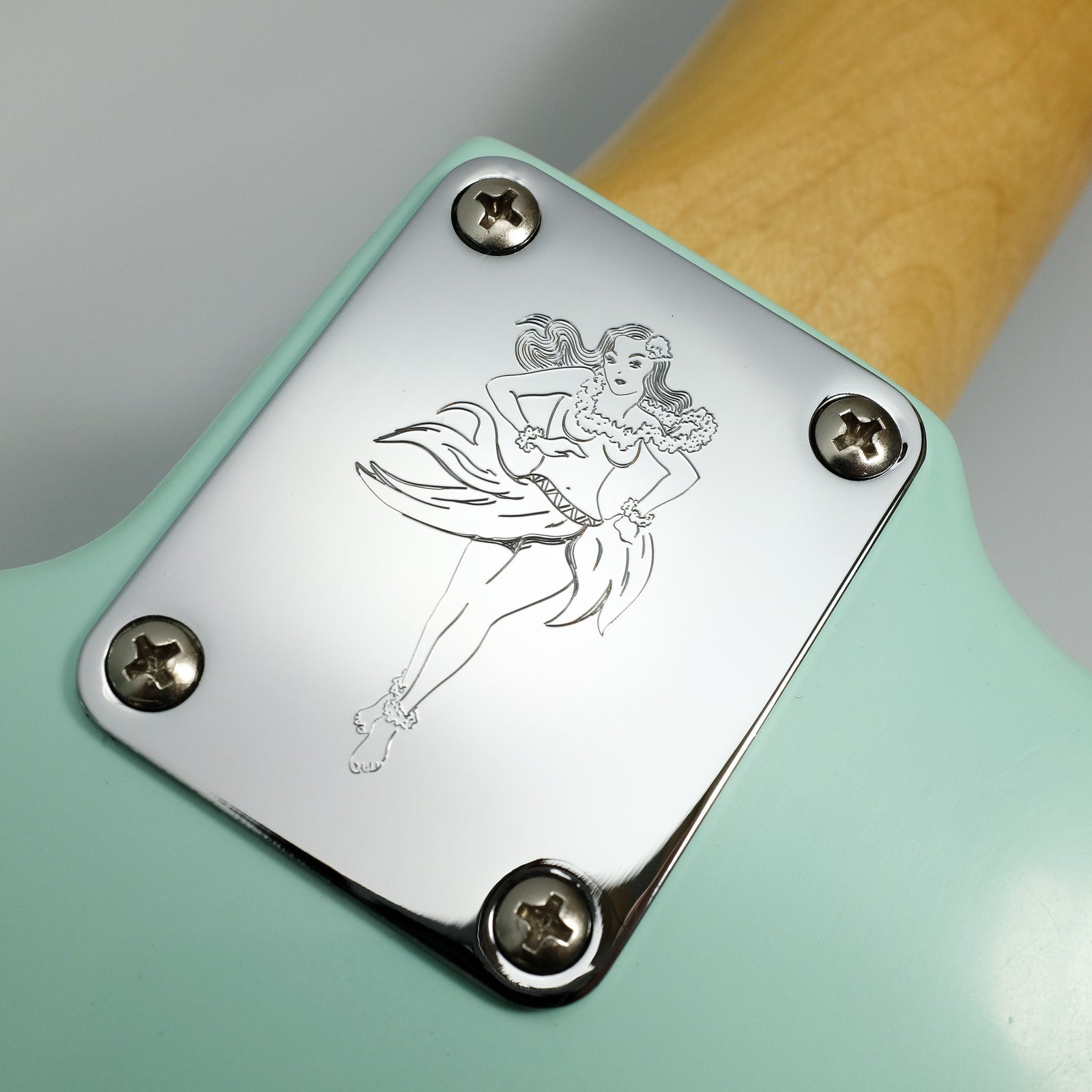 ISLAND GIRL - Engraved Neckplate - Nickel