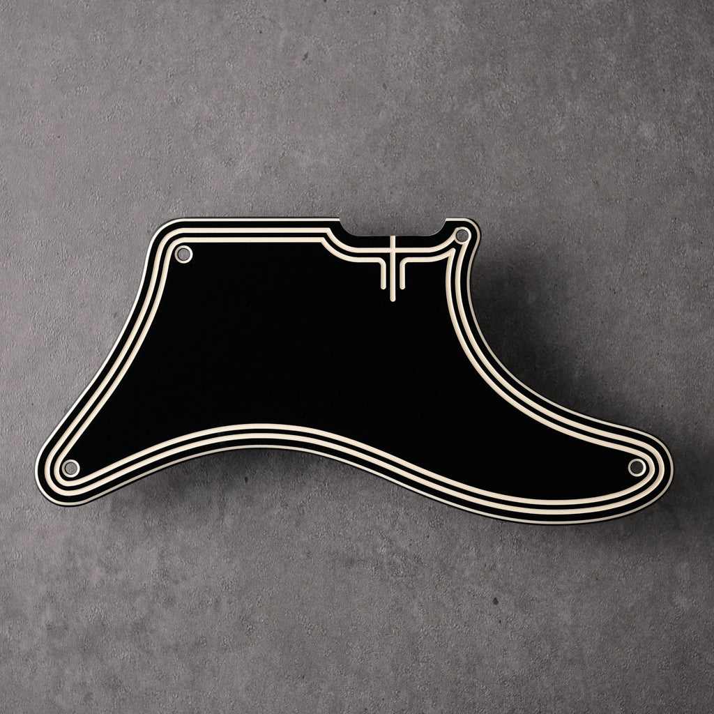 STREAMLINE - Cabronita Pickguard and Backplate Set - Black/Cream/Black