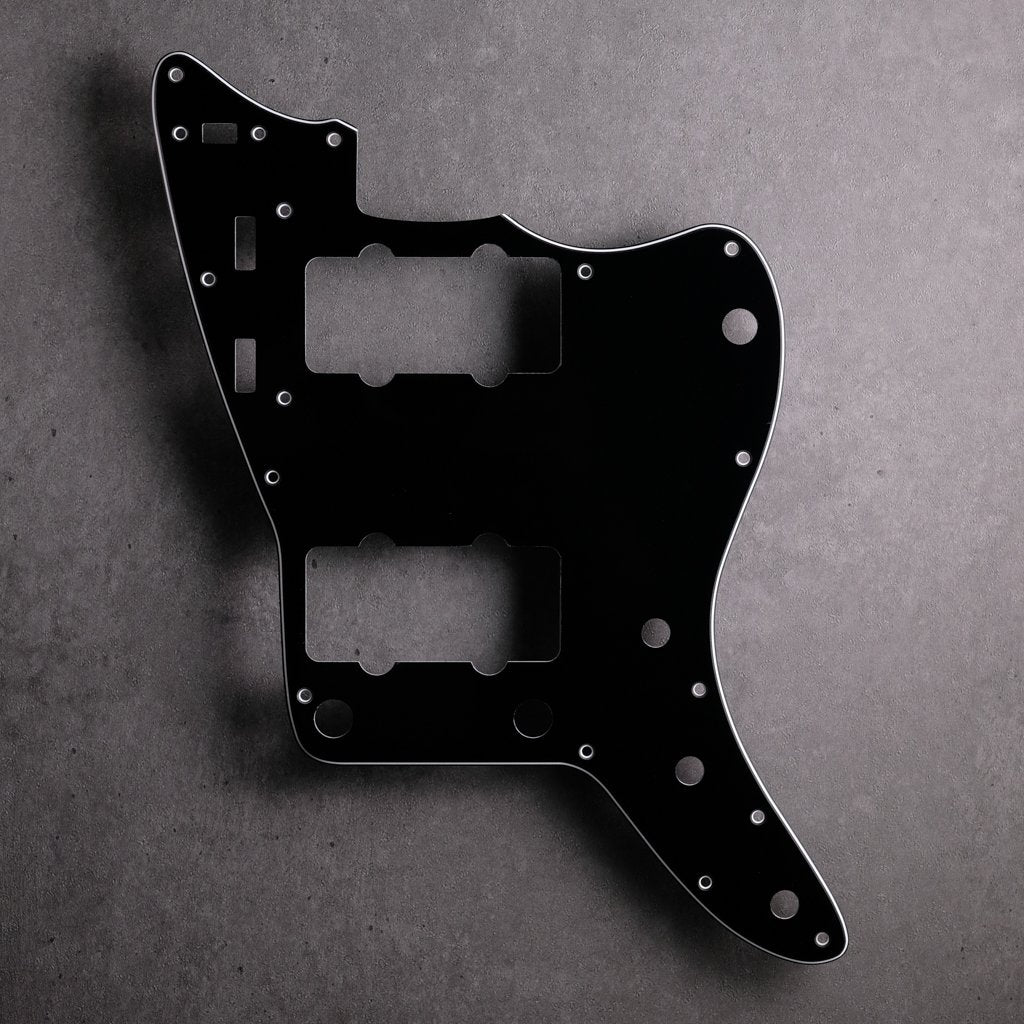 Black/White/Black - Jazzmaster Pickguard - 3-ply Vinyl