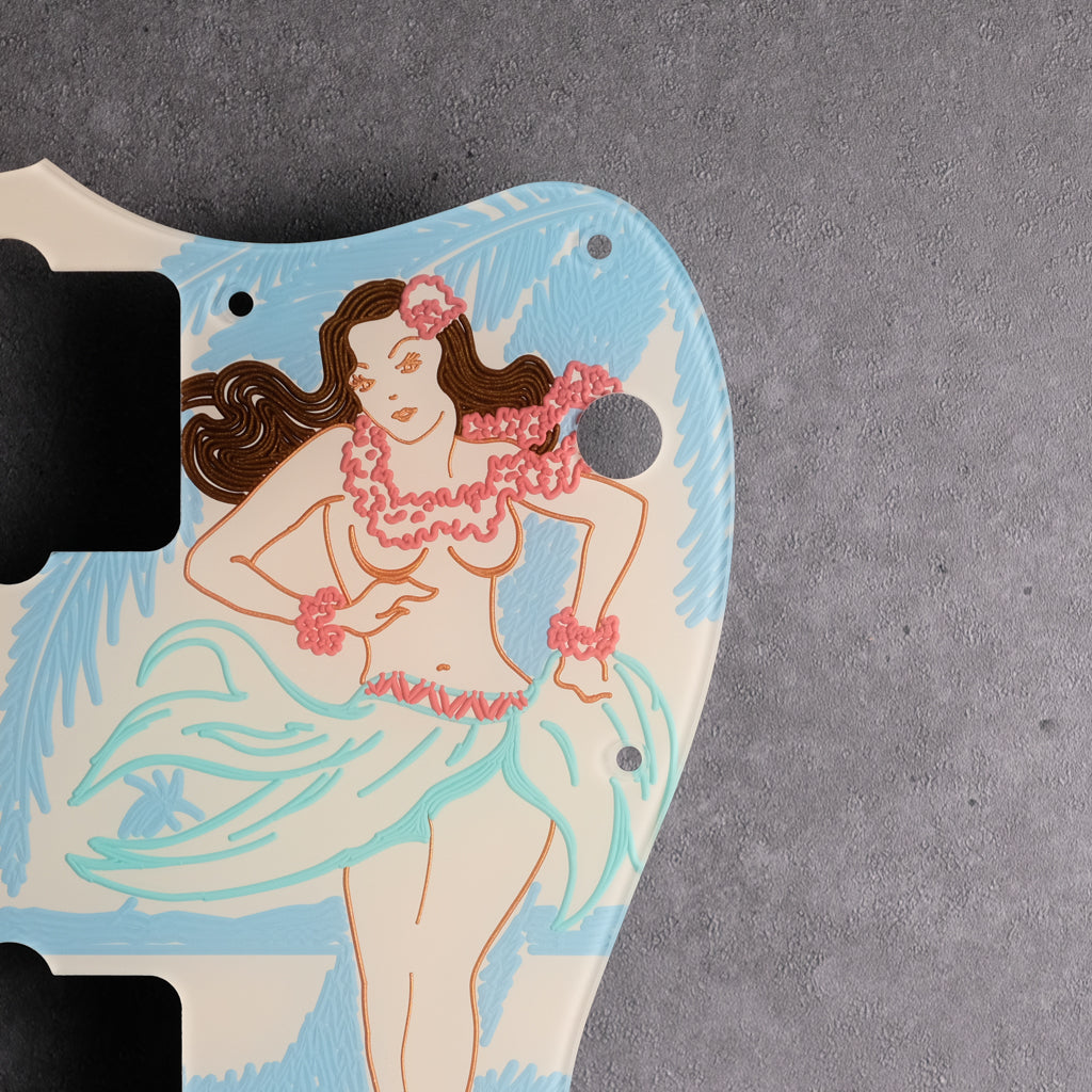 Island Girl- Jazzmaster Pickguard - in Ivory (Limited Edition)
