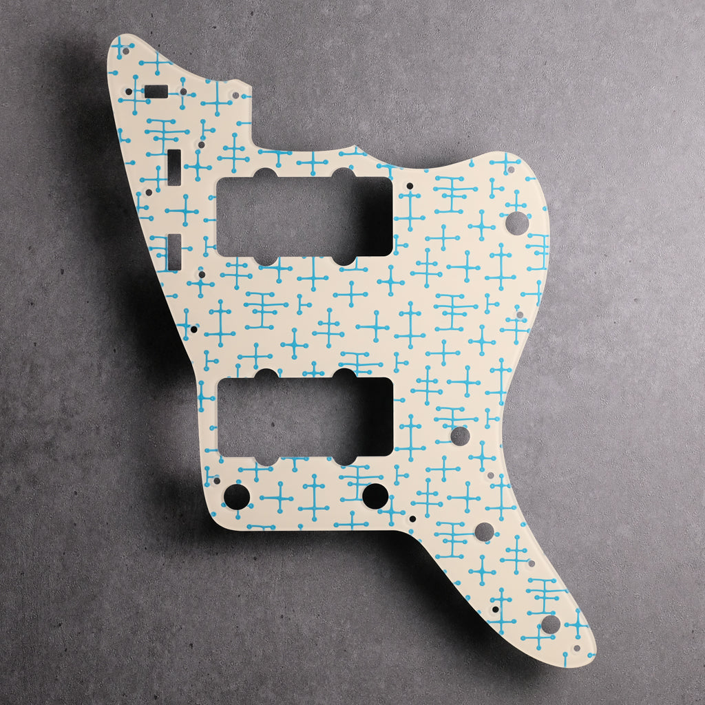 Eames Dots - Jazzmaster Pickguard - Daphne on Ivory