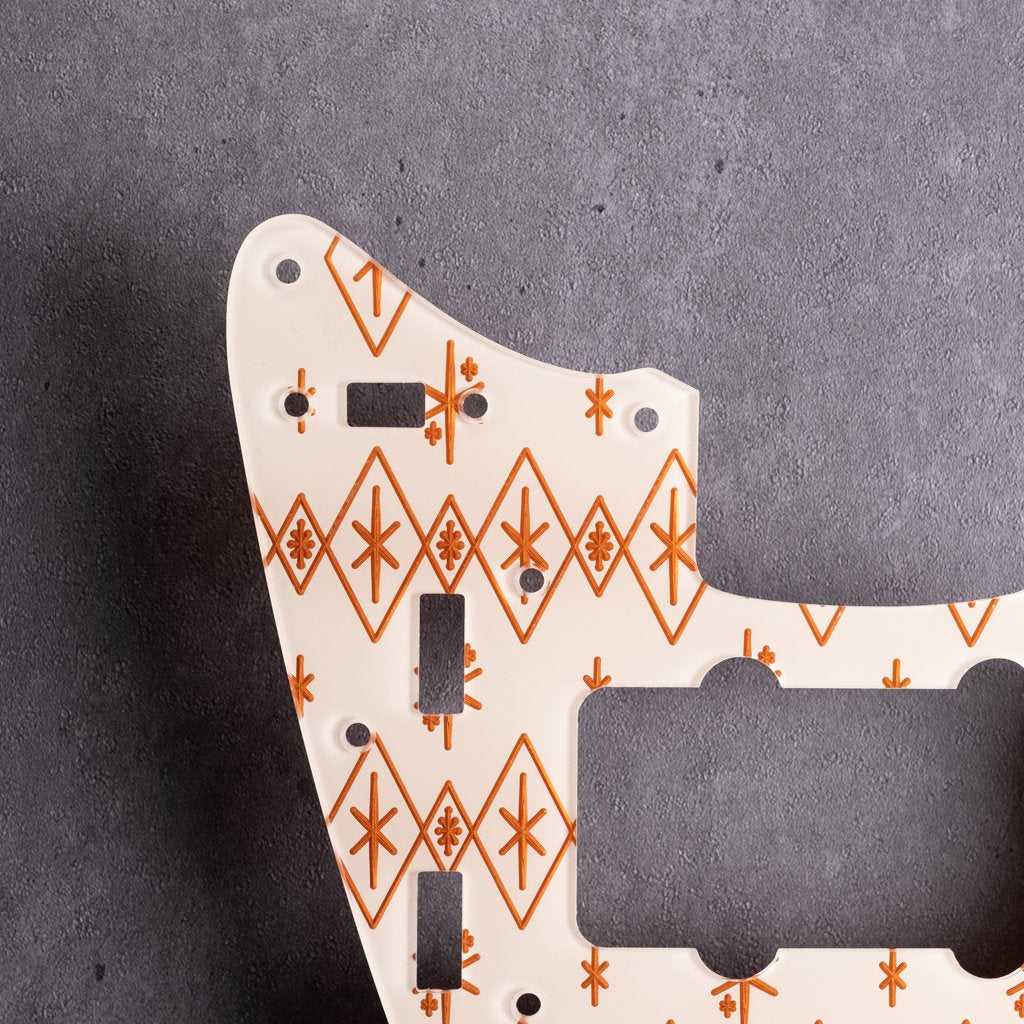 Maybellene - Jazzmaster Pickguard - Copper on Ivory