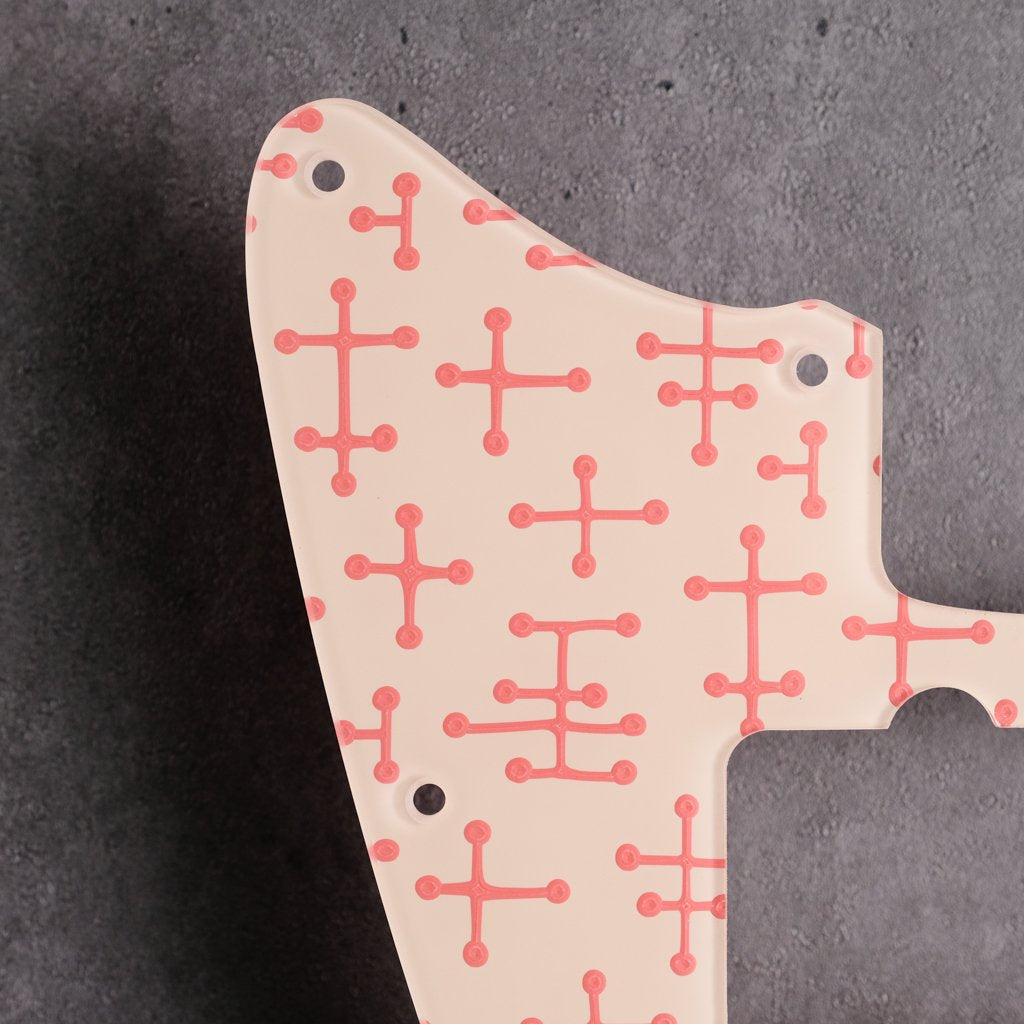 Eames Dots - Jazzmaster Pickguard - Coral on Ivory