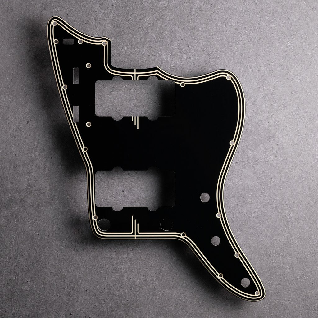 Streamline - Jazzmaster Pickguard - Black/Cream/Black