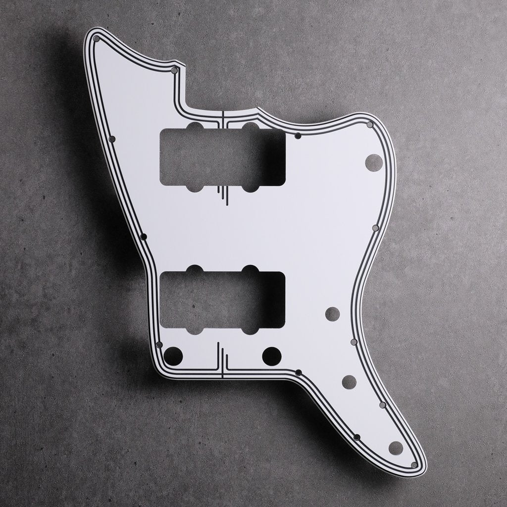Streamline - Jazzmaster Pickguard - White/Black/White