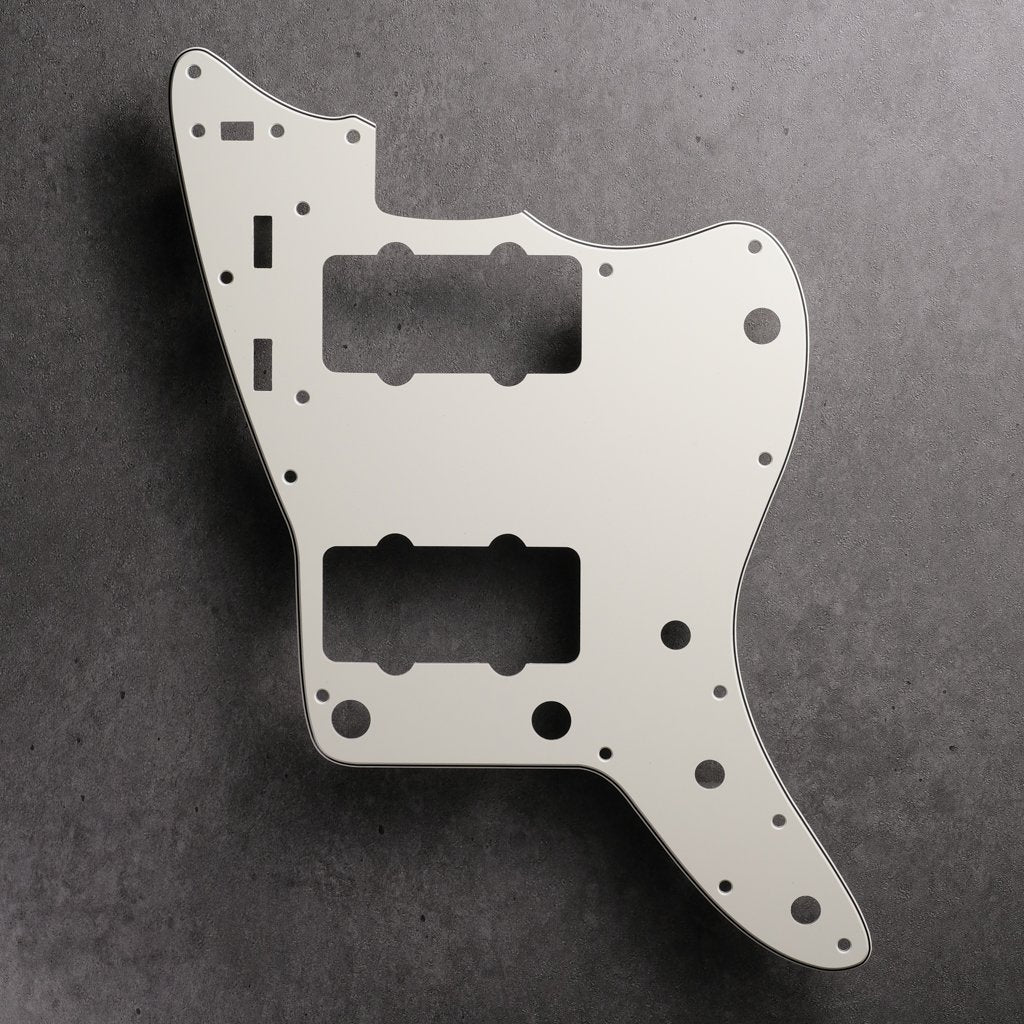Parchment/Black/Parchment - Jazzmaster Pickguard - 3-ply Vinyl