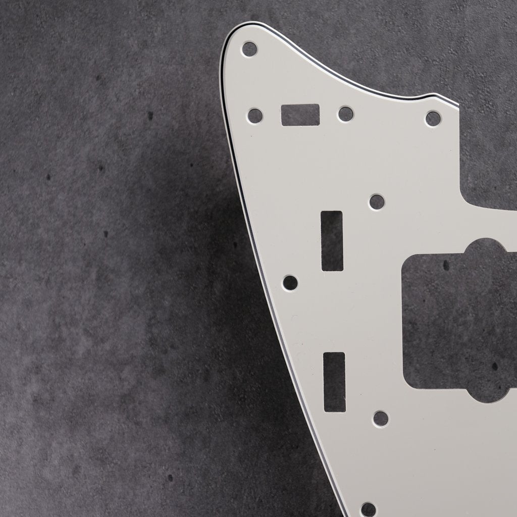 Parchment/Black/Parchment - Jazzmaster Pickguard - 3-ply Vinyl