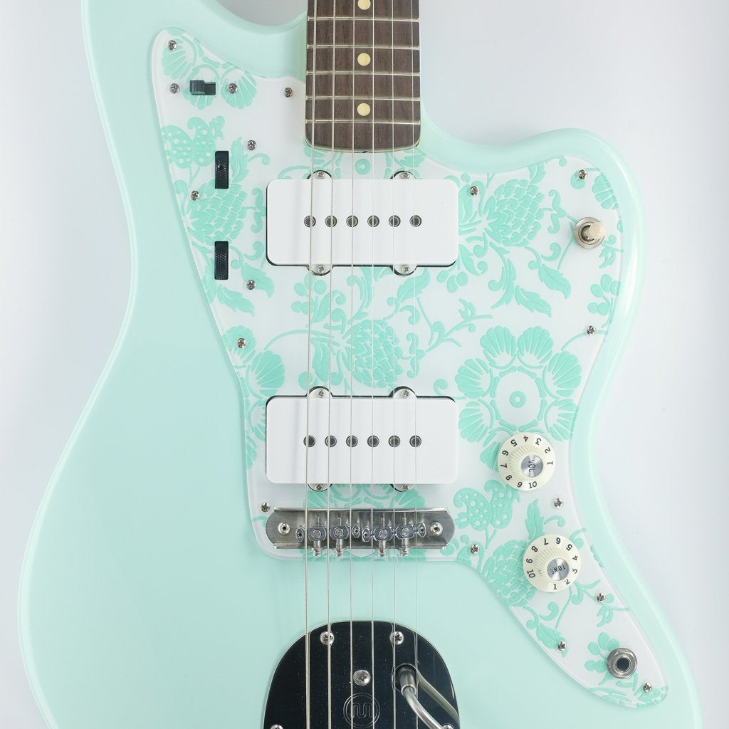 Pineapple Paradise - Jazzmaster Pickguard - Surf Green on White