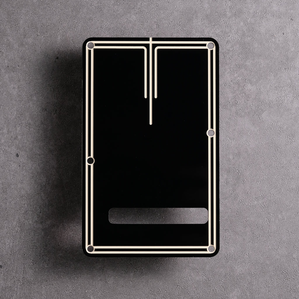 Streamline - Stratocaster Pickguard and Trem Cover - Black/Cream/Black