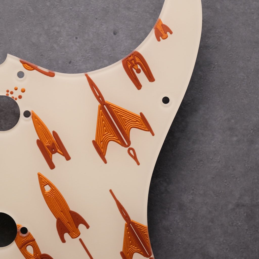 Rocket 88 - Stratocaster Pickguard and Trem Cover - Ivory