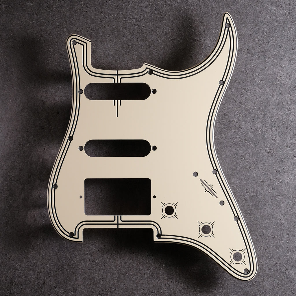 Streamline - Stratocaster Pickguard H/S/S - Cream/Black/Cream