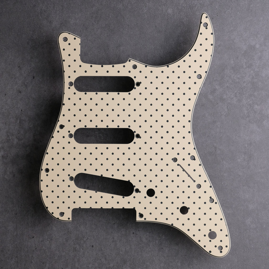 Four Thousand Holes - Stratocaster Pickguard - Cream/Black/Cream