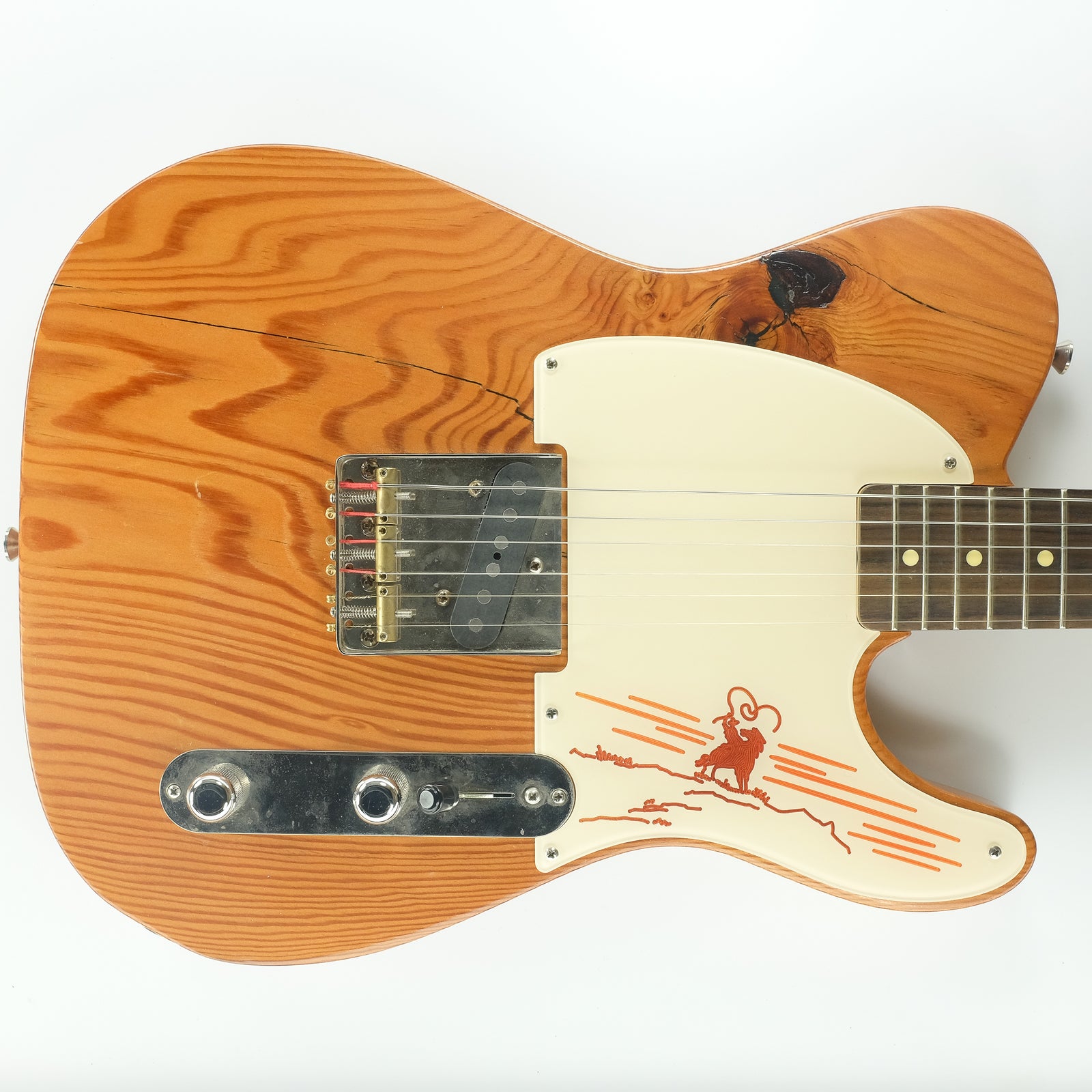 The Rider - Telecaster Pickguard - in Ivory