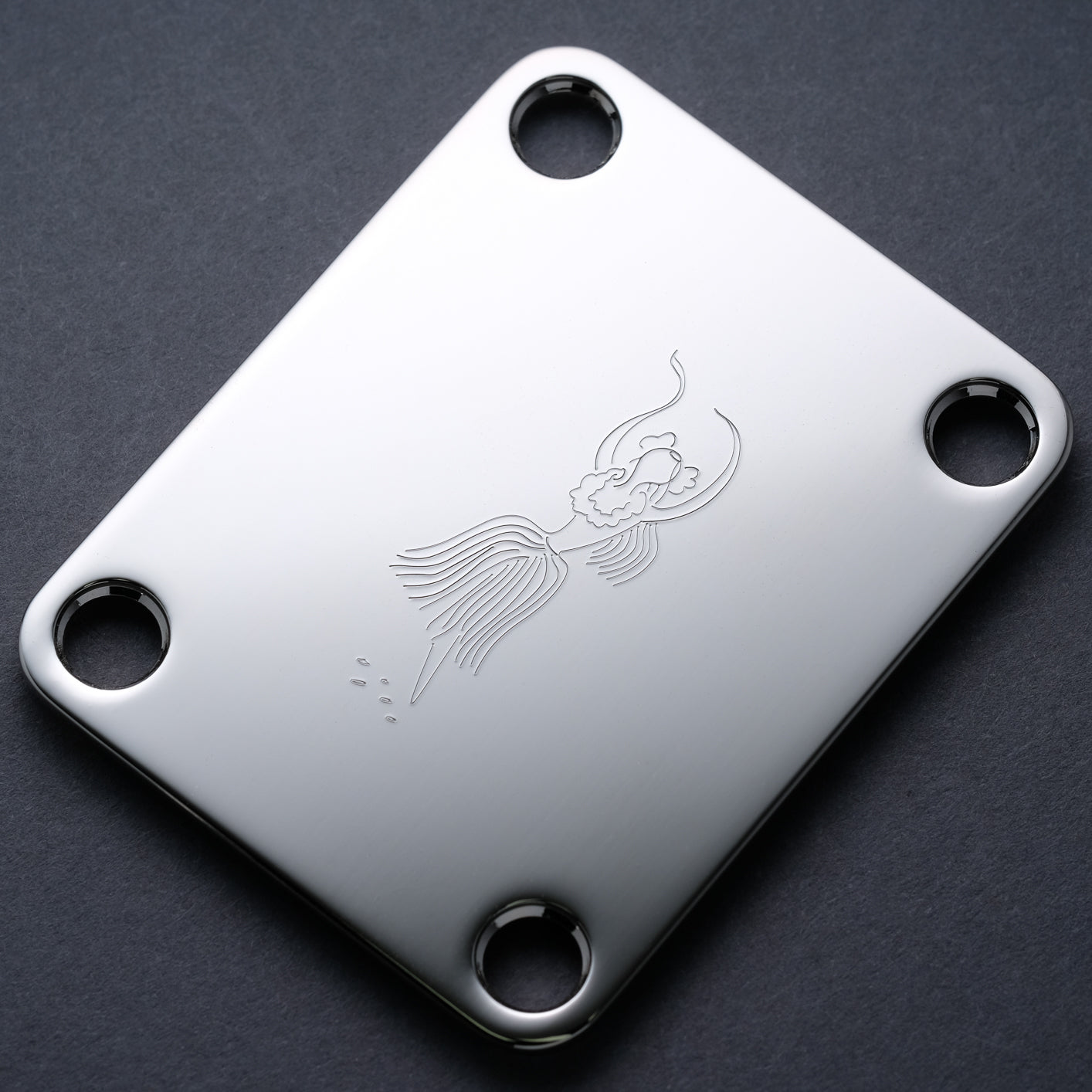 HULA-LA! - Engraved Neckplate - Nickel