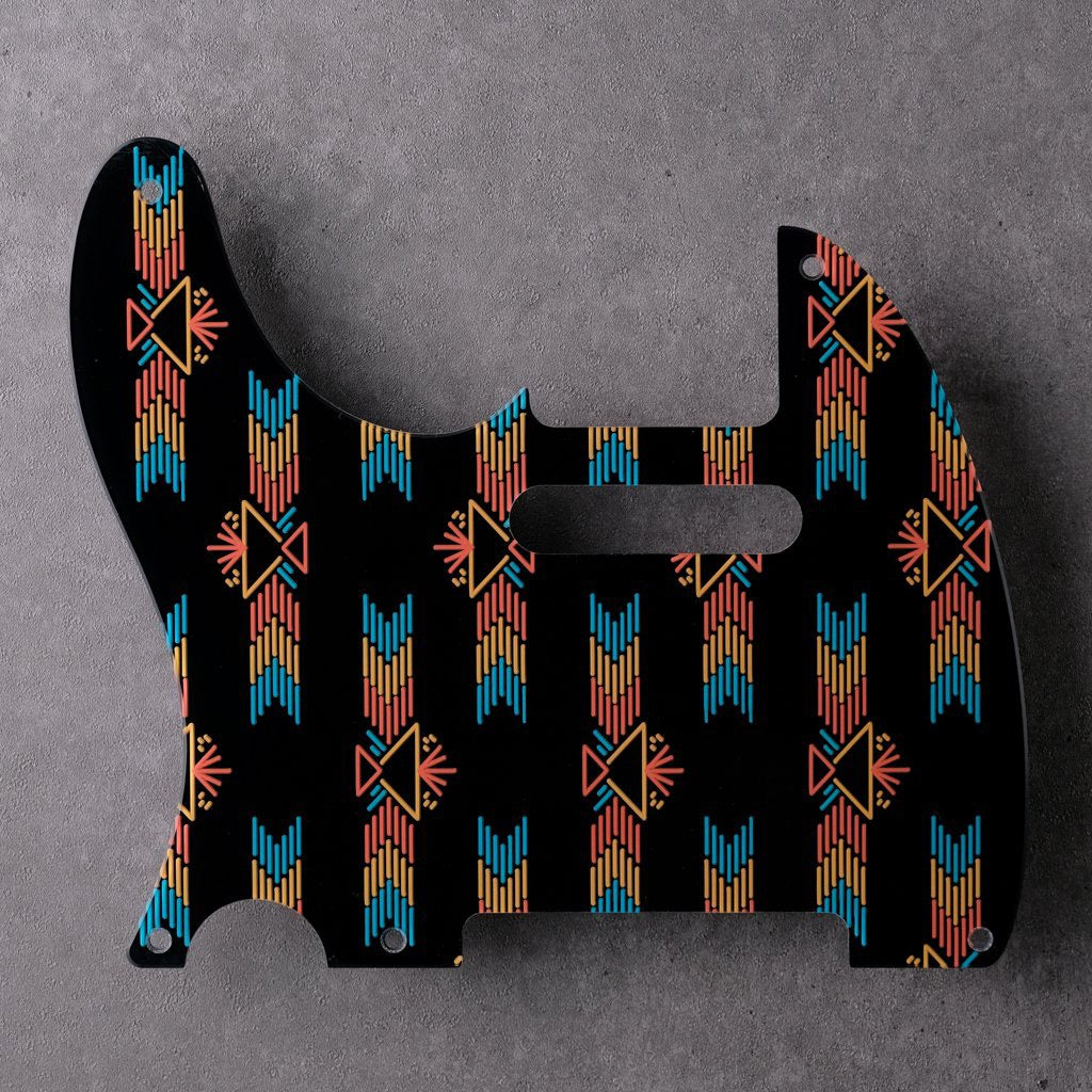 Redtail - Left-handed Telecaster Pickguard - in Black