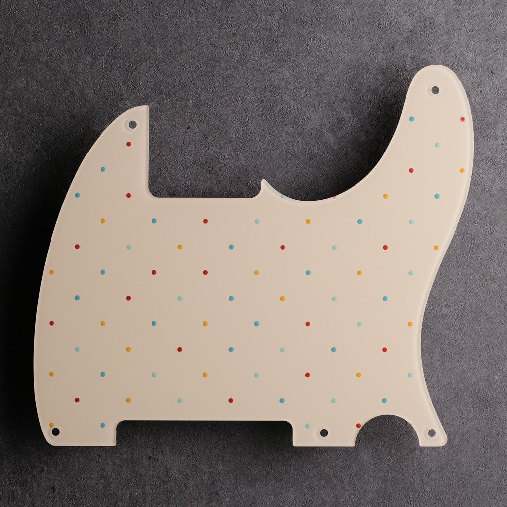 Dots at the Beach - Telecaster Pickguard - Ivory