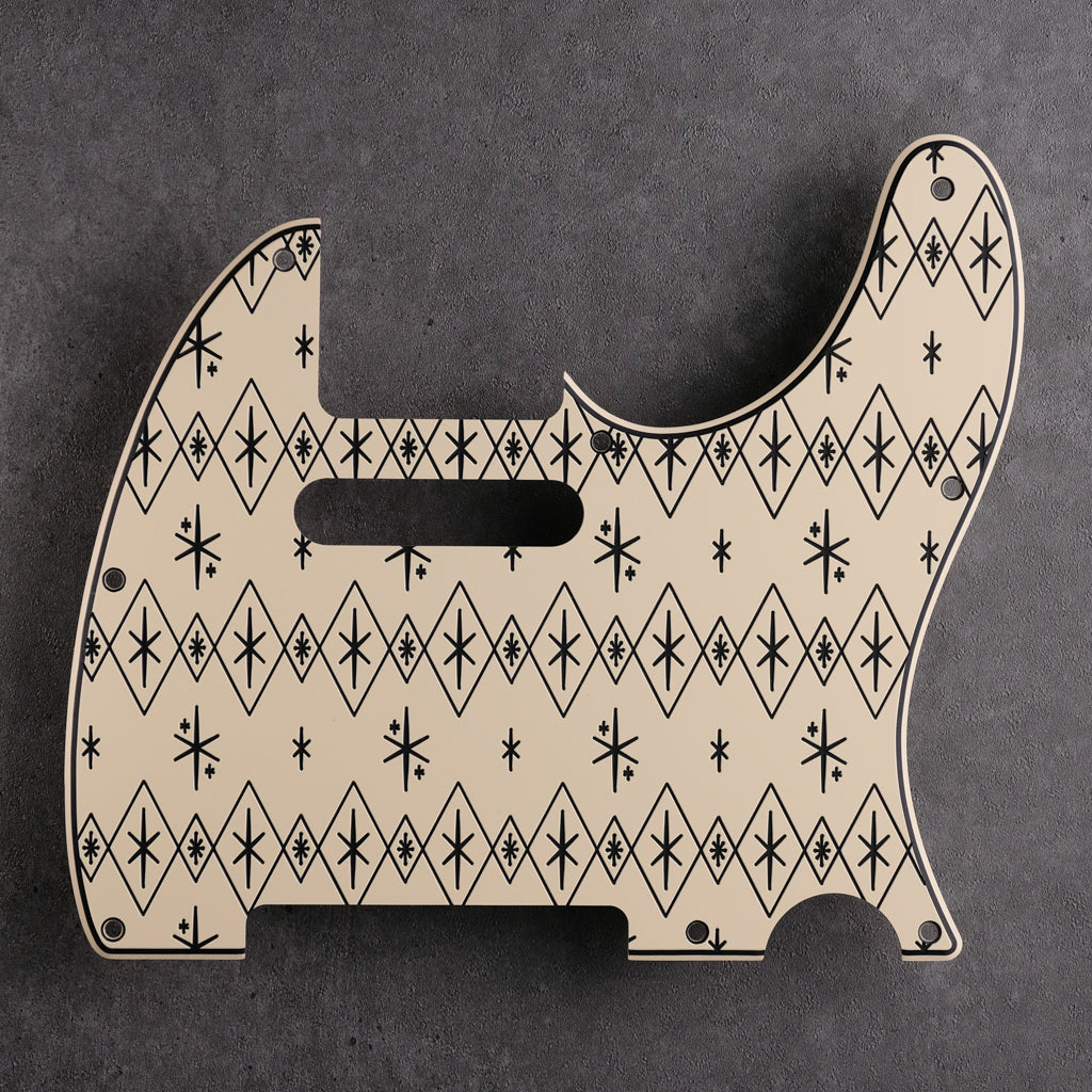 Maybellene - Telecaster Pickguard - Cream/Black/Cream