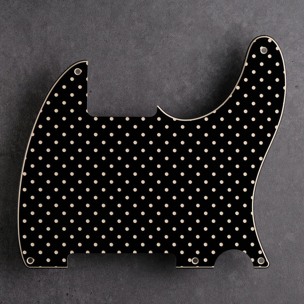 Four Thousand Holes - Telecaster Pickguard - Black/Cream/Black