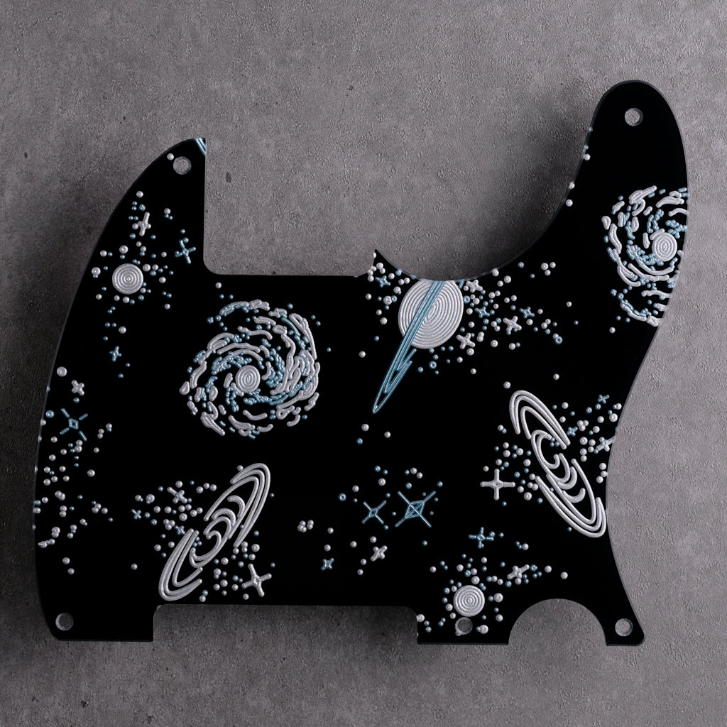 Space Oddity - Telecaster Pickguard - in Black