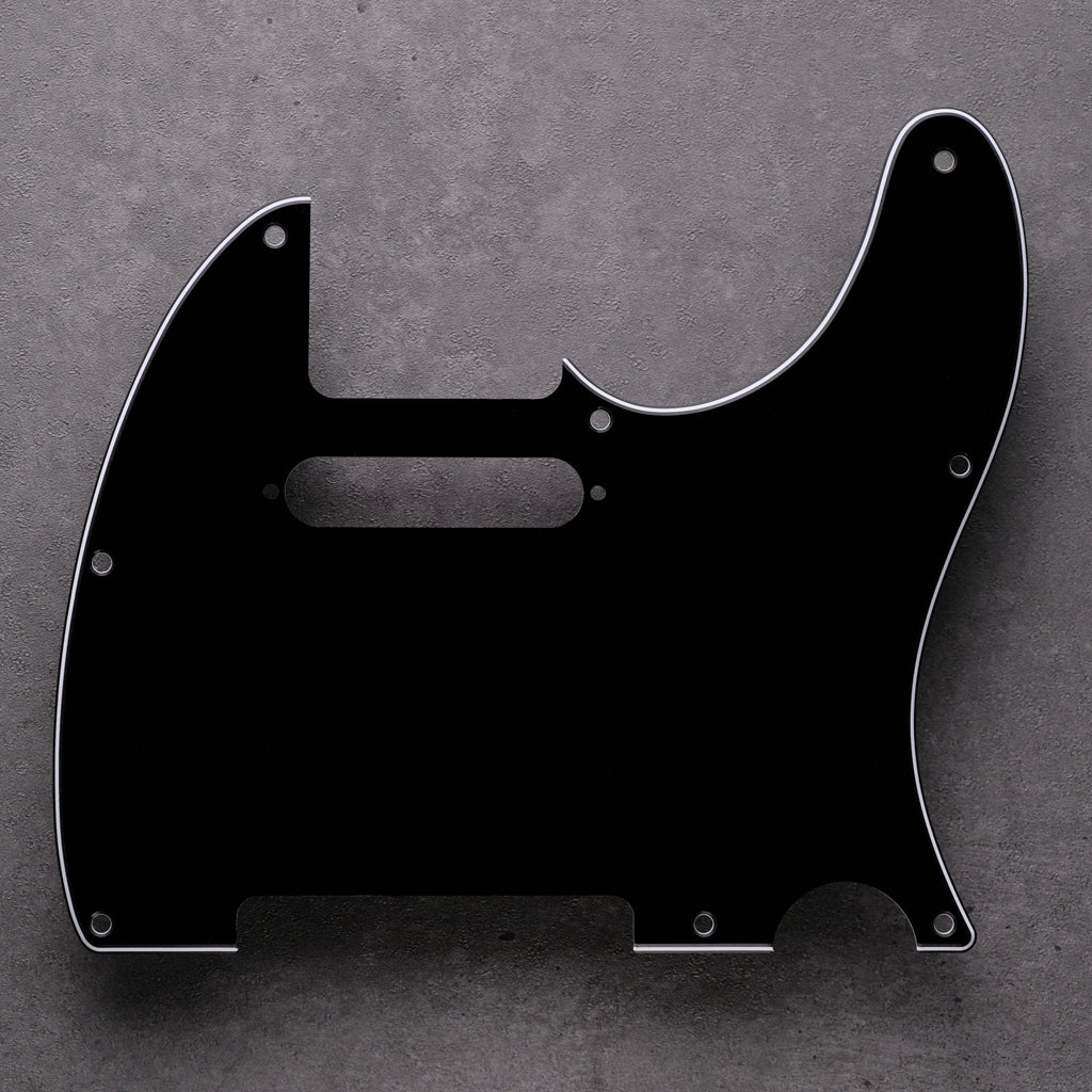 Black/White/Black - Telecaster Pickguard - 3-Ply Vinyl