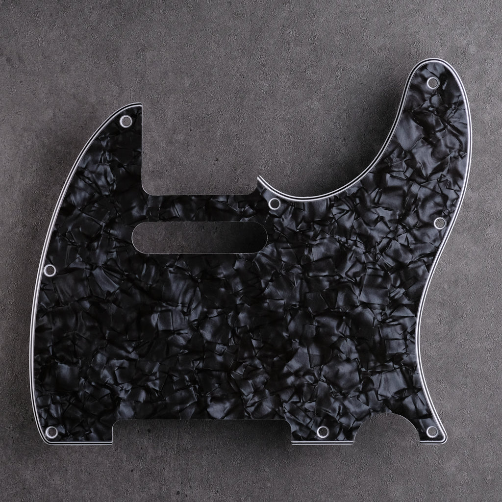 Pearloid Black - Telecaster Pickguard - 4-Ply Vinyl