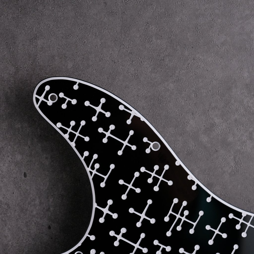 Eames Dots - Telecaster Pickguard - Black/White/Black