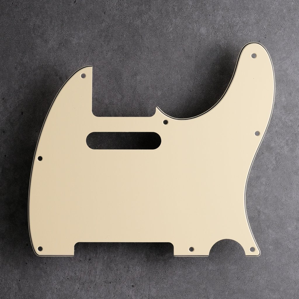 Cream/Black/Cream - Telecaster Pickguard - 3-Ply Vinyl