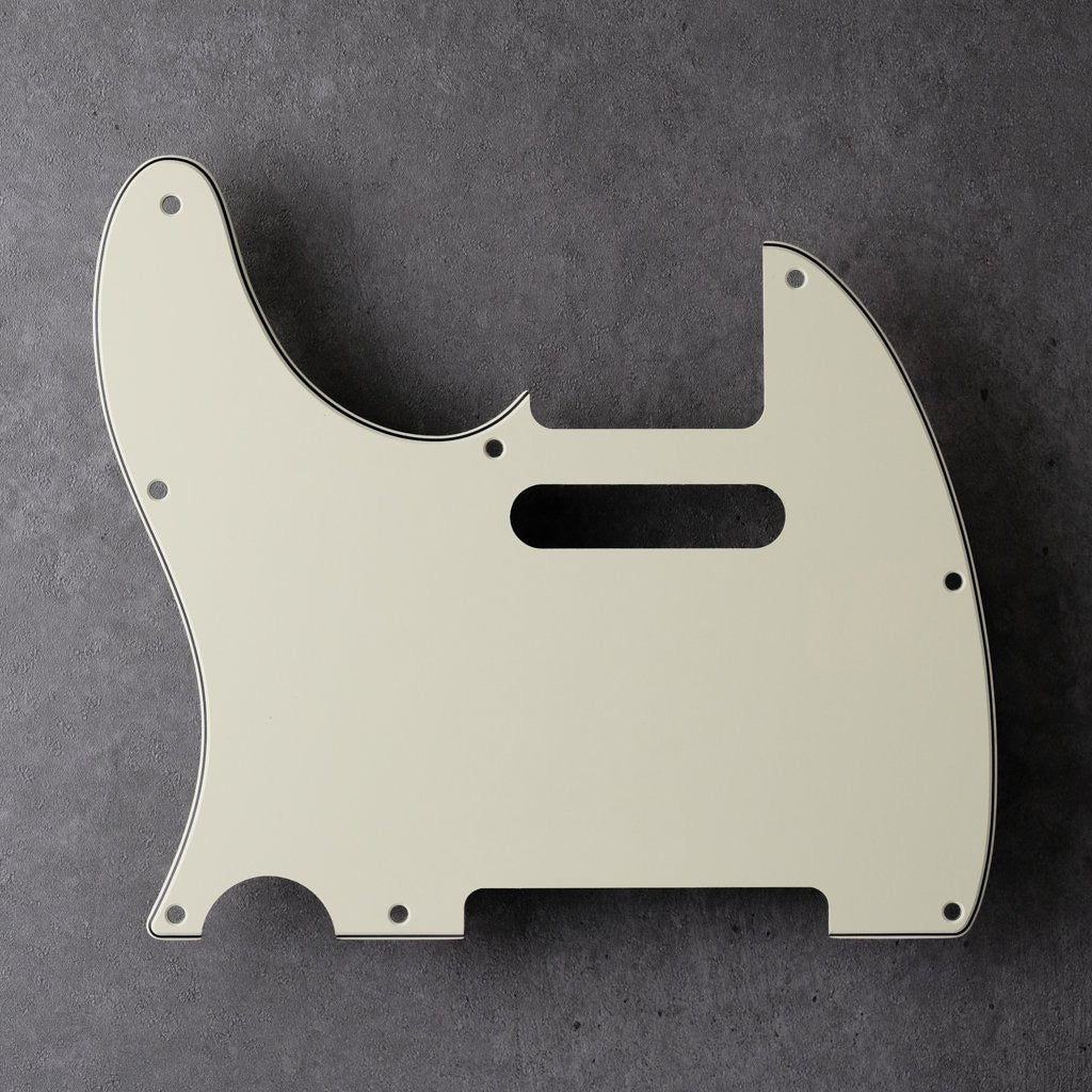 Mint/Black/Mint - Left-handed Telecaster Pickguard - 3-Ply Vinyl