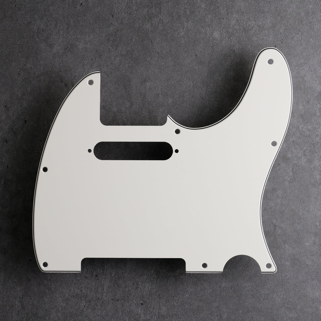 Parchment/Black/Parchment - Telecaster Pickguard - 3-Ply Vinyl